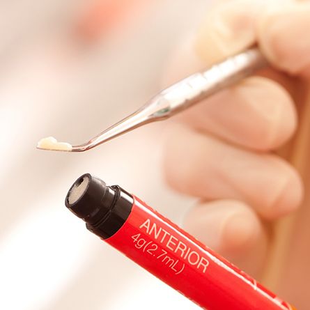 a tube of composite dental resin